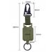 60cm Duty Metal Retractable Carabiner Keychain Belt Outdoor Reels Eagle Beak Buckle Reinforced Steel Wire Easy Pull Back_desvips.com