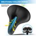 ROCKBROS Bicycle Saddle Bicycle Saddle Bicycle Seat Memory Foam Comfortable Ergonomic_desvips.com