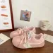 Womens Spring And Summer Anti Slip Apartment Comfortable Outdoor Sports Ballet Style Lace Uppers Trend Shoes 250402_desvips.com