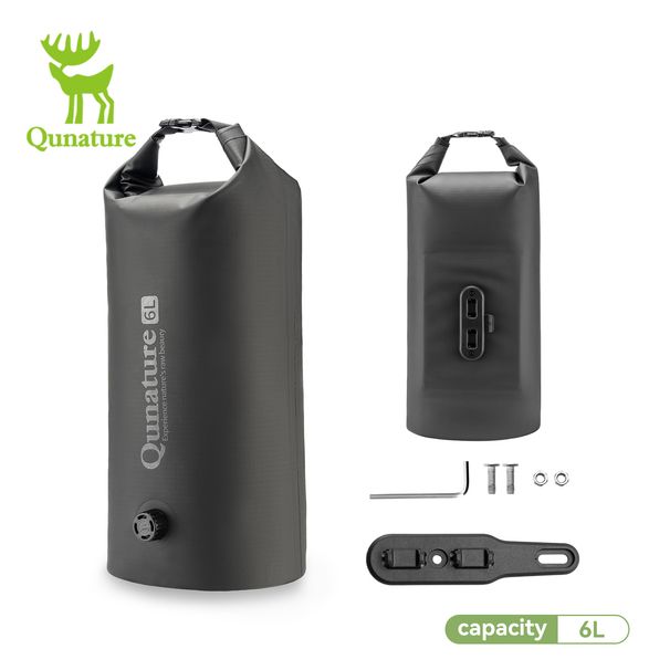 Qunature Upgraded 2.0 Compression Bag 1/2-Pack Magnetic Quick Release Heavy Duty Waterproof Travel Gravel Bike Fork Pack_desvips.com