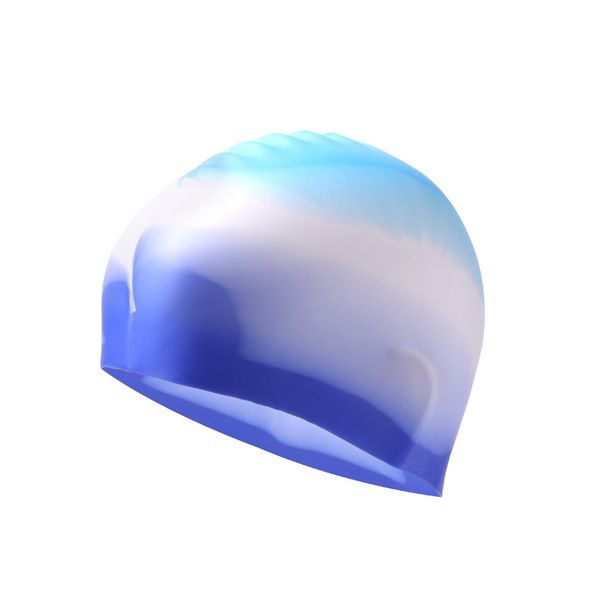 Adult Silicone Swimming Cap Color Matching Swimming High Elasticity, Non-slip, Waterproof Head For Men And Women New_desvips.com