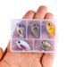 5Pcs/Set Mini Crankbait Kit 1.5g/3cm Fishing Lure Wobblers Small Artificial Floating Hard Bait Fishing Tackle With Box Pesca_desvips.com