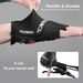 ROCKBROS fingerless gloves cycling gloves half-finger sport size 7.5-12_desvips.com