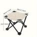 Portable Camping Stool, 10.6 inch Folding Stool for Outdoor Gardening, Fishing, Barbecue, Hiking with Carrying Bag_desvips.com