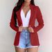 Women's Clothing small suits Lapel long sleeves slim sweet button street jacket suit multi color spot_desvips.com