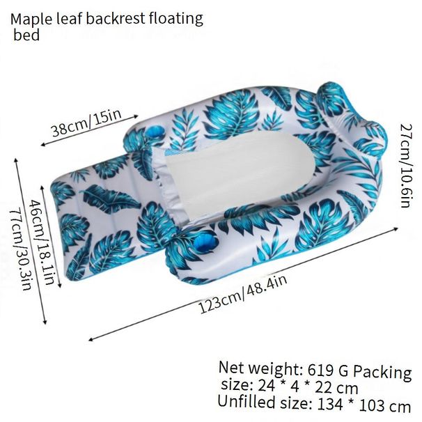 Premium PVC Inflatable Pool Lounge Chair Extra Thick Backrest Floating Chair For Adults Heavy Duty Air Sofa For Beach Lake Swimming Pool_desvips.com