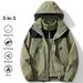001 Internet Celebrity Style 3-in-1 Jacket For Men Women, Detachable Windproof And Waterproof Mountaineering Suit, Travel_desvips.com