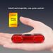 Bicycle taillight Warning light Riding light USB charging 360° can rotate taillight_desvips.com