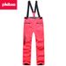 001 Phibee New Women's Thickened Ski With Straps For Adults, Outdoor Warm Fleece Pants_desvips.com
