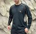 Men Long Sleeve T Shirt Color Block Splicing Quick Dry Breathable Crew Neck Top For Hiking Running Outdoor Sports Daily Wear_desvips.com