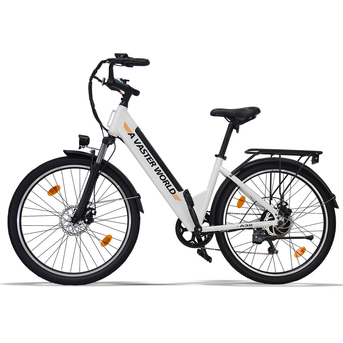 AVDL A32 Step-Thru Electric Bike For City Commuting, 48V 10.4Ah Battery_desvips.com