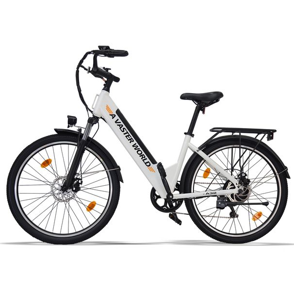 AVDL A32 Step-Thru Electric Bike For City Commuting, 48V 10.4Ah Battery_desvips.com