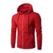 Men's Clothing New Spring and Autumn Style Zipper Hooded Sweatshirt Men's Cardigan Sweatshirt Long Sleeve Solid Color Sweatshirt_desvips.com