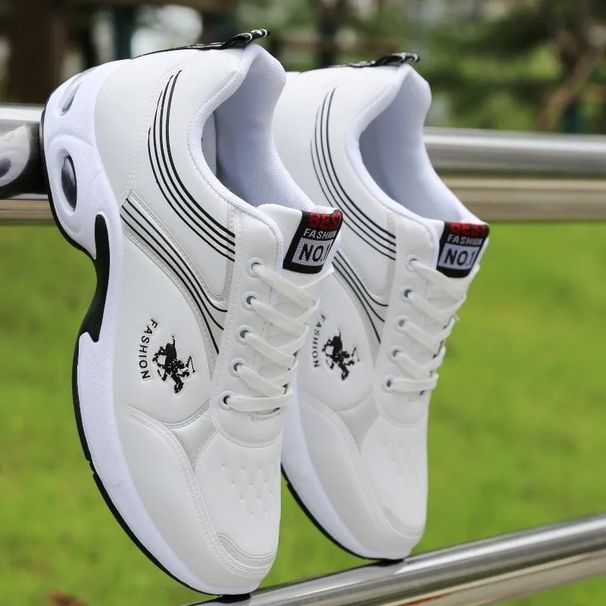 Fashion Black White Men's New Running Men Breathable Sneakers Light Weight Cushion Tennis Shoes Male's Trainers_desvips.com