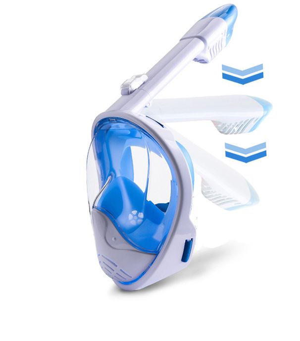 Snorkeling mask for children Nose protection silicone diving goggles All dry snorkeling goggles_desvips.com