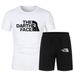 Summer New Set Printed Mesh T-Shirt Men's Casual Loose Round Neck Half Sports Short Sleeve Top_desvips.com