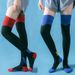 Soccer Socks Professional Sports Pressure Knee Socks Women's Fitness Running Skipping Long Tube Summer Thin Leg Compression Calf Socks_desvips.com