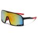 Sports Eyewears Fashion Cycling Glasses Outdoor Sports Glasses One Piece Large Frame Sunglasses Colorful Reflective Mercury Sunglasses_desvips.com