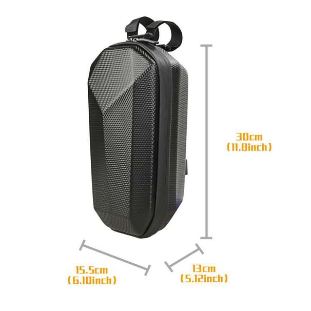 Electric scooter bag hard shell EVA waterproof front bag hanging bag driver folding bicycle balance handlebar first bag_desvips.com
