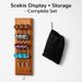 Wall Mounted Dart Holder/Caddy Display, Holds 12 Steel & Soft Tip Darts, Game Room & Home Bar Essential_desvips.com