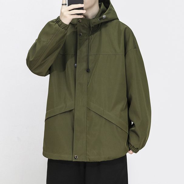 2024 Spring American Style Functional Workwear Men, Windproof And Durable Hooded Trendy Brand Autumn Jacket For Men_desvips.com