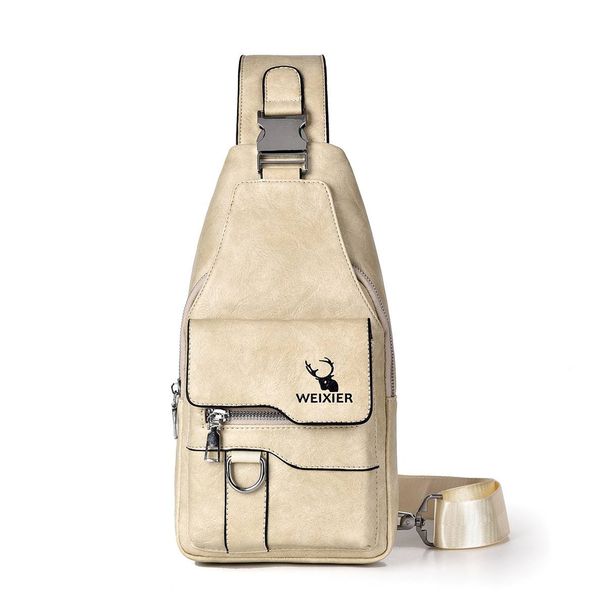 Men's Retro Versatile Shoulder Bag Large Capacity Waterproof Shoulder Bag Crossbody Bag_desvips.com