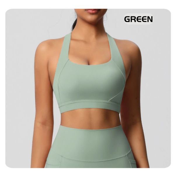 MIML Ladies Fleece Vest Sports Bra High Intensity Shock Absorption Pilates Running Fitness Yoga Wear With Wide Straps_desvips.com