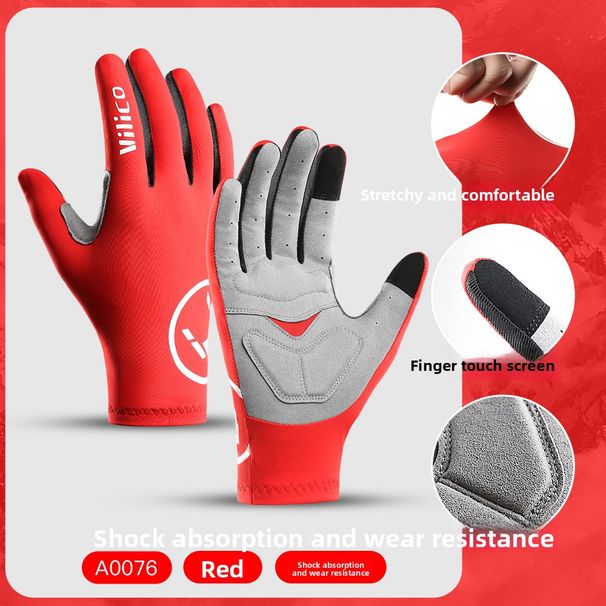 Outdoor Cycling Gloves Spring And Autumn Full Finger New Men's Road Bike Shock Absorption Wear-Resistant Bicycle Touch_desvips.com