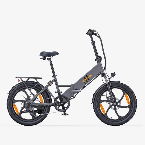 Hillmiles Mile 2 Foldable E-Bike 36V 13Ah Battery 250W 100KM Range Dual Suspension 20*3.0" All Terrain Fat Tires Commuting Electric Bicycle_desvips.com