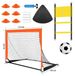 Kids Soccer Training Set - Portable Foldable Goal With Football Net For Indoor & Outdoor Play (Includes Ball & Pump)_desvips.com