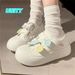 Kawaii Fish Platform Sneakers White Shoes Woman Casual Flats Spring Summer Tennis Female Vintage Vulcanize Cute Footwear_desvips.com