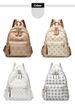 Stylish And Versatile Women's Large-capacity Travel Backpack With Printed PU Bags, Trendy Cross-border E-commerce_desvips.com