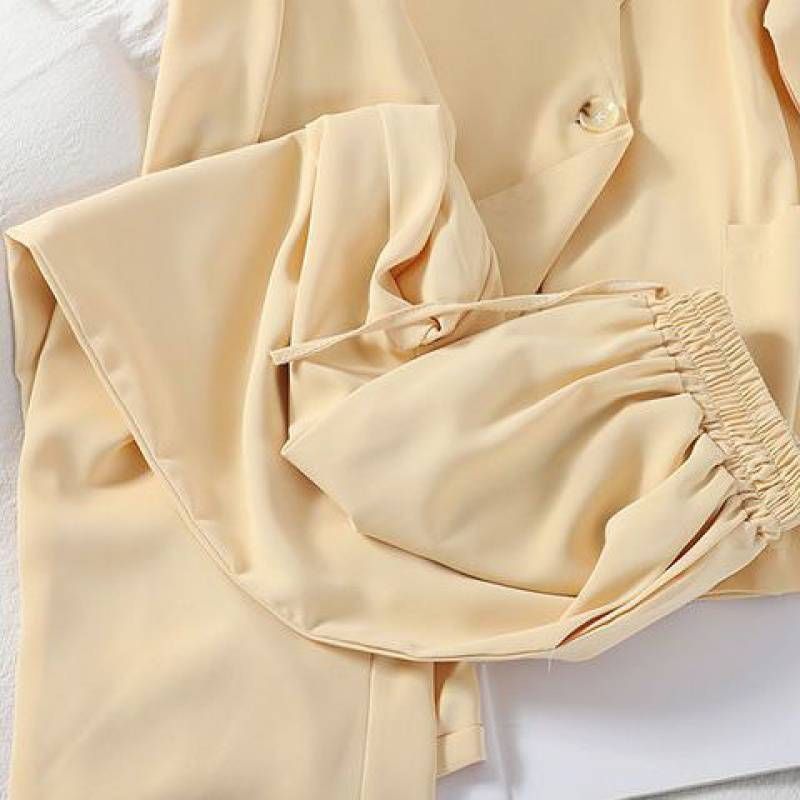 women's clothing casual long sve top wrapped hip half skirt two piece skiet suits sets_desvips.com