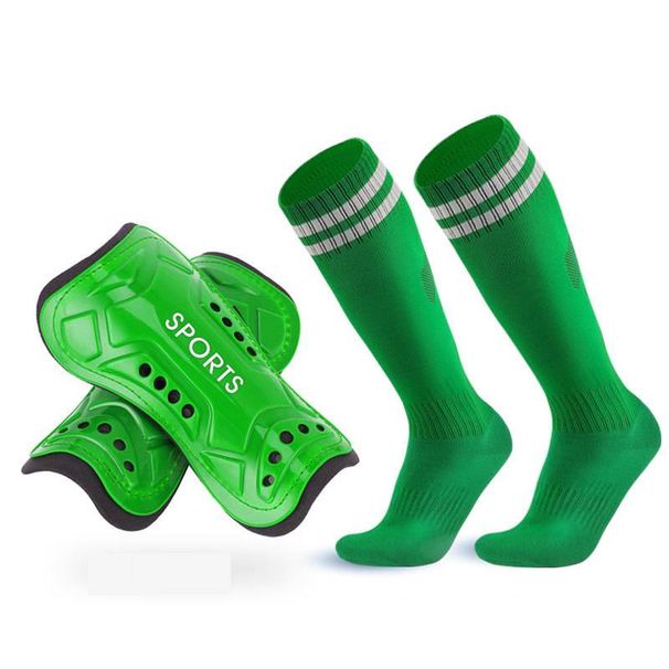 Professional Soccer Shin Guards With Knee-High Socks – Lightweight & Durable Plastic Shin Pads For Football, Basketball & Volleyball_desvips.com