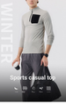 Autumn And Winter New Long Sleeve Men's Casual Half-zip Stand-up Collar Top Nylon Sportswear Running Training Quick-drying Suit_desvips.com