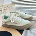 Live Mint Green Casual Sneakers Unisex Couple NEW Free Shipping Spring New Leather Men's Shoes_desvips.com