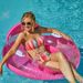 Inflatable Pool Lounge Chair With Backrest & Handles - Sparkle PVC Floating Bed (Quick-Dry Fabric Perfect For Pool Party Beach & Lake Relaxation)_desvips.com