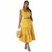 Women's Clothing fungus-shaped navel-baring sexy half-length skirt fashion suit vacation style two-piece set_desvips.com