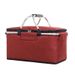 Outdoor insulated ice pack picnic basket Camping trip Cold PVC picnic bag Folding incubator ice pack Ice basket_desvips.com