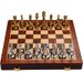 chess high-end gift box metal chess wooden chessboard chess retro European style ornaments chess_desvips.com