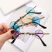 Vintage Rock Punk Man Sunglasses Classic Small Round Sunglasses Women Wide Bridge Metal Frame Black Lens Eyewear Driving Glasse_desvips.com