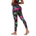 New Yoga Women High Waist Hip Lift Printed Leggings European Size Quick Dry Sports Tight Pants_desvips.com
