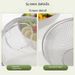 304 Stainless Steel Salad Colander With Handle Multi-Purpose Kitchen Strainer For Washing Rice Eggs Vegetables Pasta Draining Basket_desvips.com