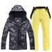 001 New Men's Winter Outdoor Warm Thickened Suit Pants Ski Clothing Set_desvips.com