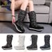 Ski Boots New Long Snow Boots Thick Wool Anti Slip Snow Boots Women's Snow Boots_desvips.com