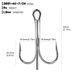 Quadruple Anchor With Barbed Big Fish Lure Fishing Hook Bulk Treble Hooks 10 Pieces/Box_desvips.com
