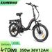 SAMEBIKE CY20 Folding Electric Bike, 20'' Commuter Electric Bicycle For Adults,350W Motor, 36V 12Ah Battery_desvips.com