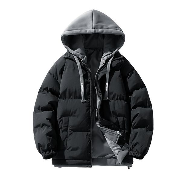 2026 Fashion Wintercoat Youth/Men Polyester Long Sleeve Thicken Warm Zipper Hooded Fake Cotton-Padded Jackets M-4XL_desvips.com
