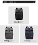 Waterproof Nylon Backpack For Men, 15.6 Inch Laptop Bag With Multi-Pockets, Lightweight Casual Daypack For School Work Travel Business_desvips.com