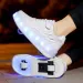 Children Two Wheels Luminous Glowing Sneakers Black Pink Light Roller Skate Kids Led Shoes Boys Girls USB Charging_desvips.com